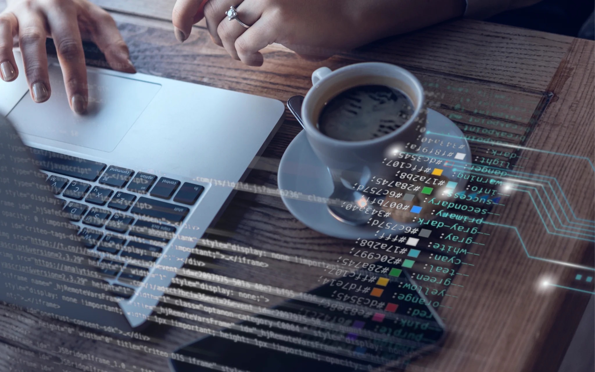 Technology consulting services team analyzing data-driven insights